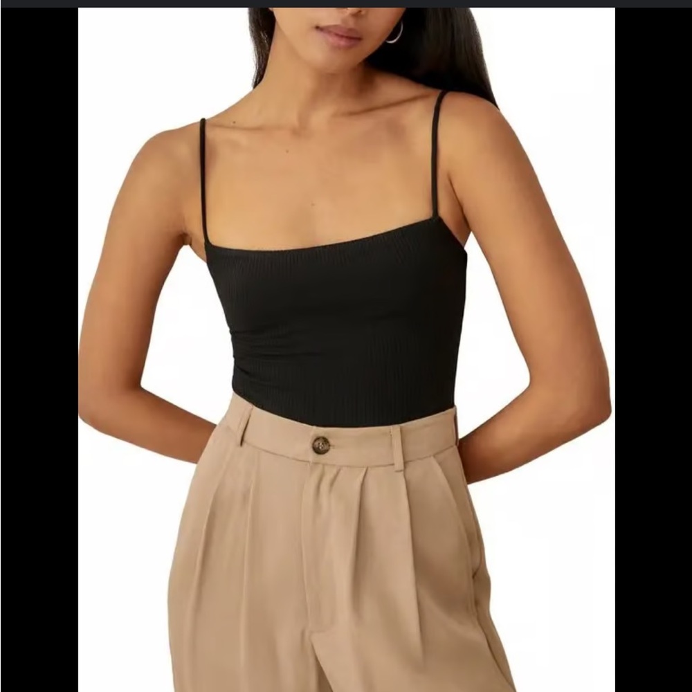Reformation body suit ribbed knit